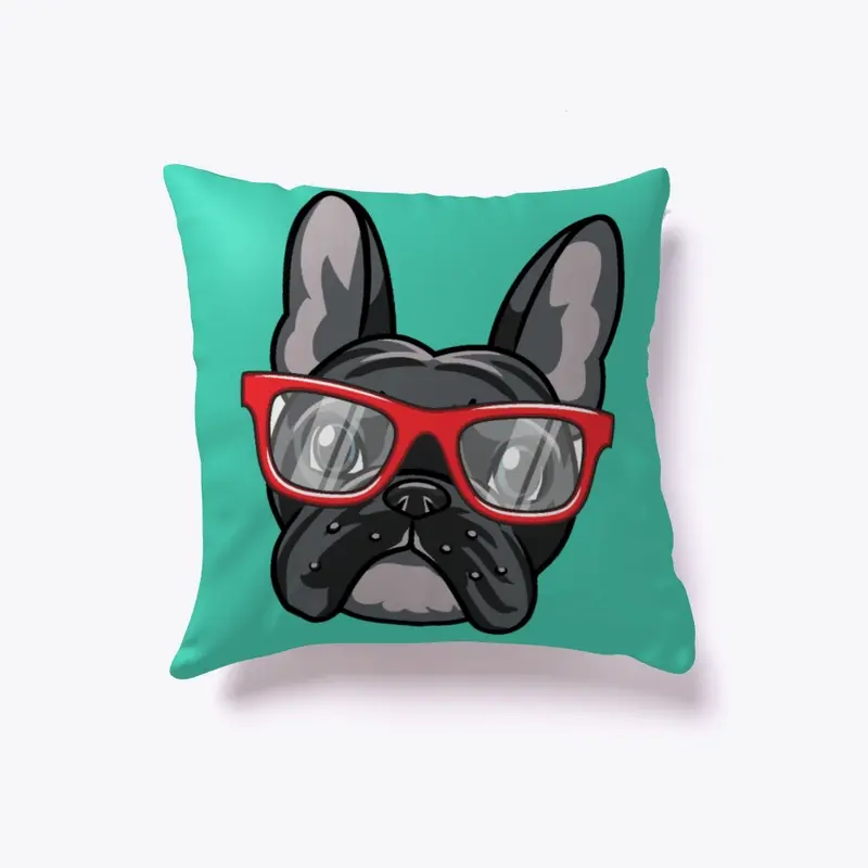 Frenchie Hipster pillows