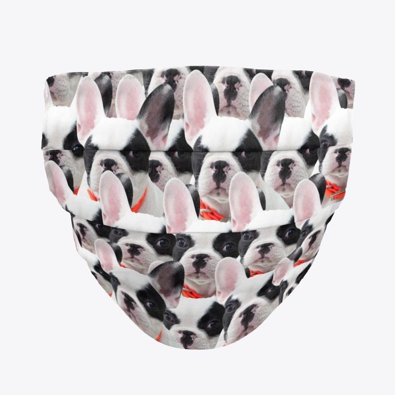 Frenchies Overload - Fashion Face Mask